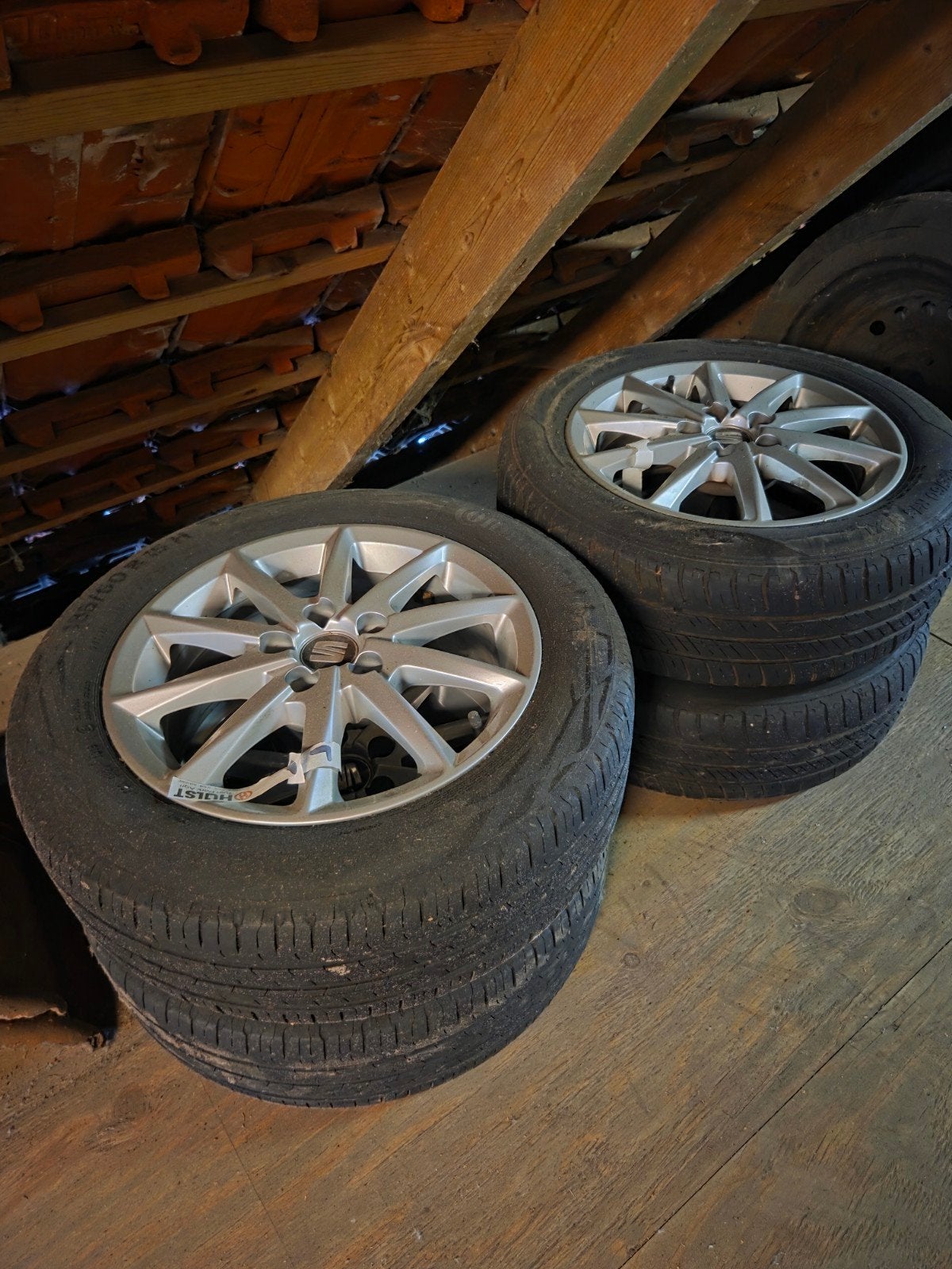 set lichtmetalen velgen seat ibiza steek 5x100 3,5 mm profie, Auto-onderdelen, Ophalen, Gebruikt