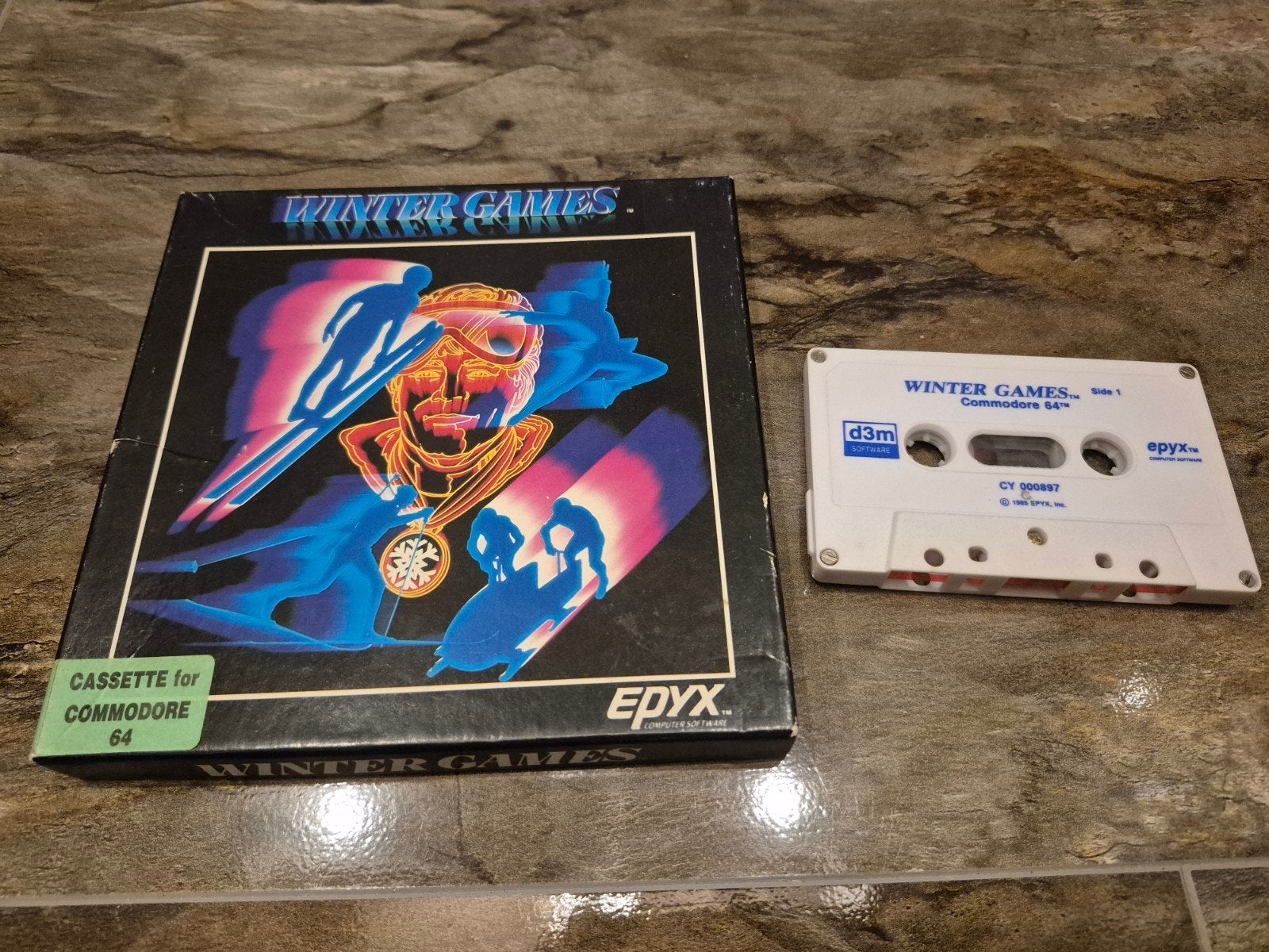 Winter Games - Commodore 64 C64 Cassette Spel, Ophalen of Verzenden
