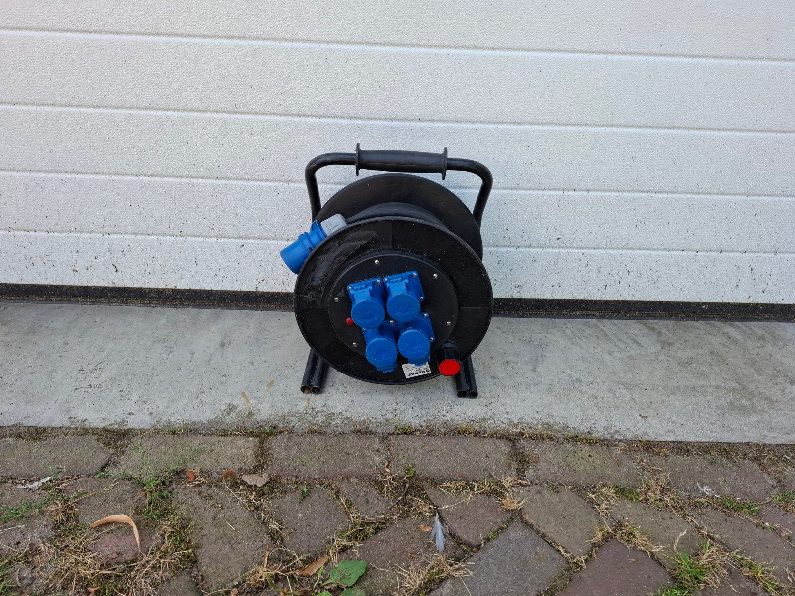 Keraf haspel 25m met CEE stekkers, Ophalen of Verzenden