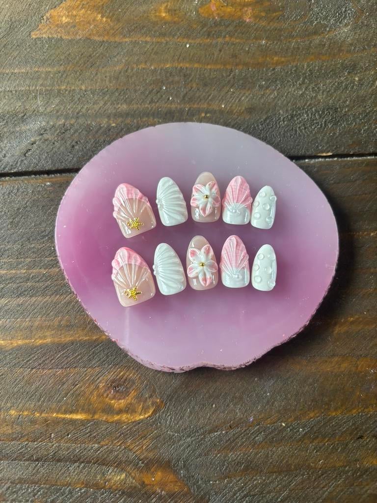 Press on nails M !NIEUW!, Nieuw, Ophalen of Verzenden, Toebehoren, Handen en Nagels