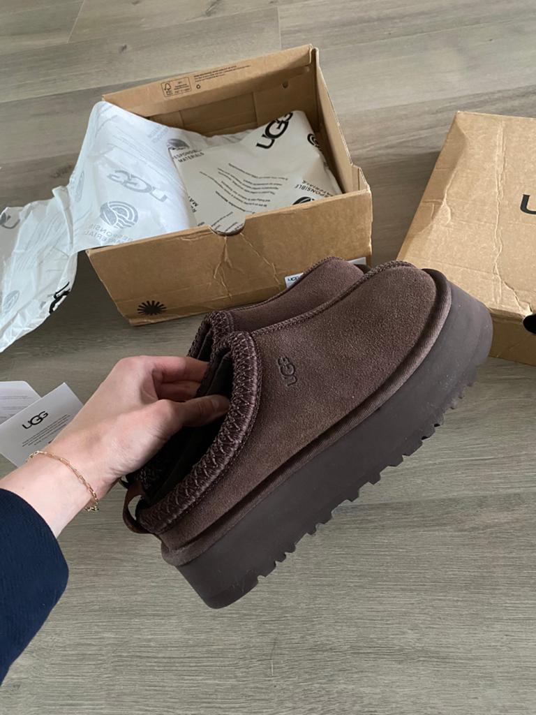 UGG TAZZ slipper platform schoenen pantoffels slippers Uggs, Kleding | Dames, Schoenen, Bruin, Nieuw, Ophalen of Verzenden, Pantoffels of Sloffen