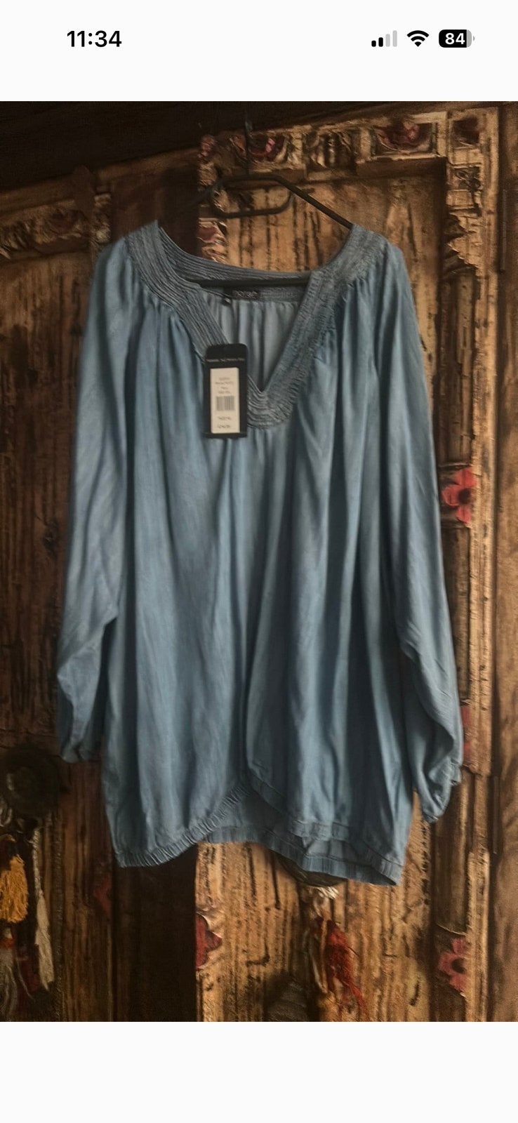Norah jeans tuniek 48, Ophalen of Verzenden, Nieuw, Blauw, Blouse of Tuniek