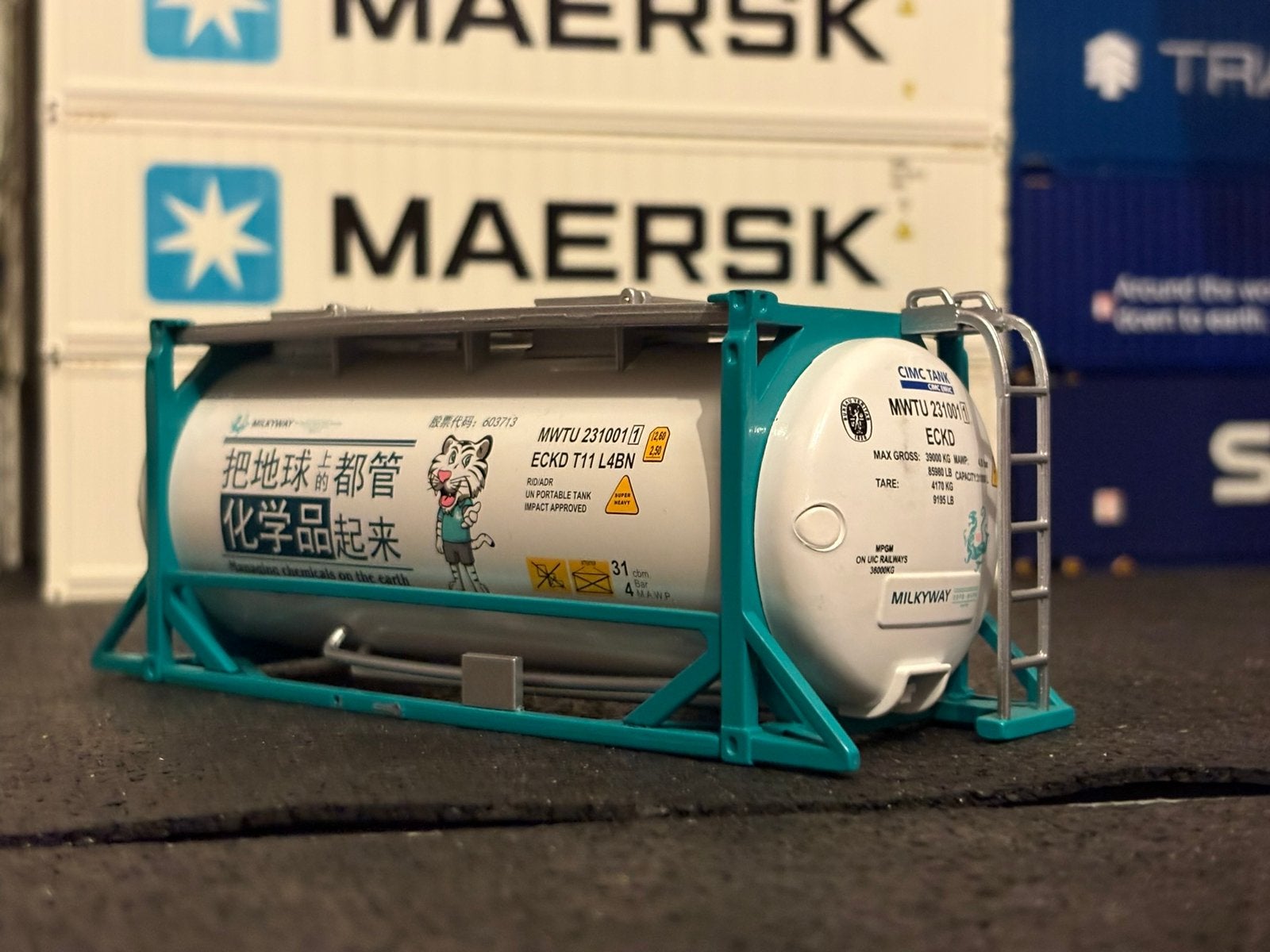 Milkway tank container no tekno wsi, Ophalen of Verzenden, Zo goed als nieuw, Bus of Vrachtwagen, Tekno