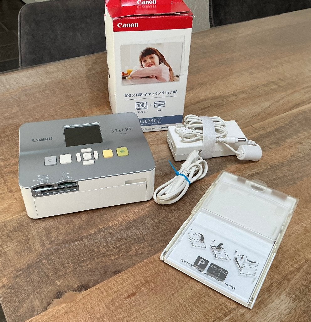 Canon Selphy CP fotoprinter met extra inkt en papier, Ophalen, Canon, Overige typen, Zo goed als nieuw