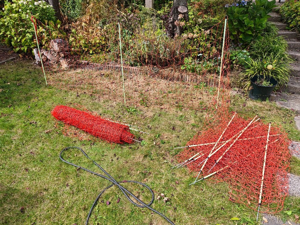 Afrastering gaas/schrikdraadnet., Ophalen, Gebruikt, 20 meter of meer, Overige typen