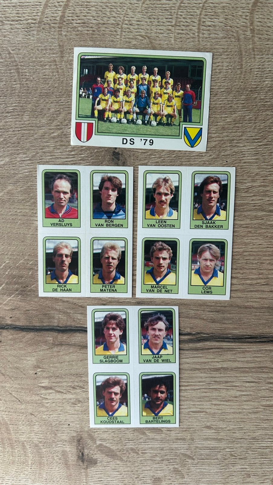 Panini Voetbal 86 plaatjes DS’79 4x, Verzenden, Zo goed als nieuw, Meerdere plaatjes