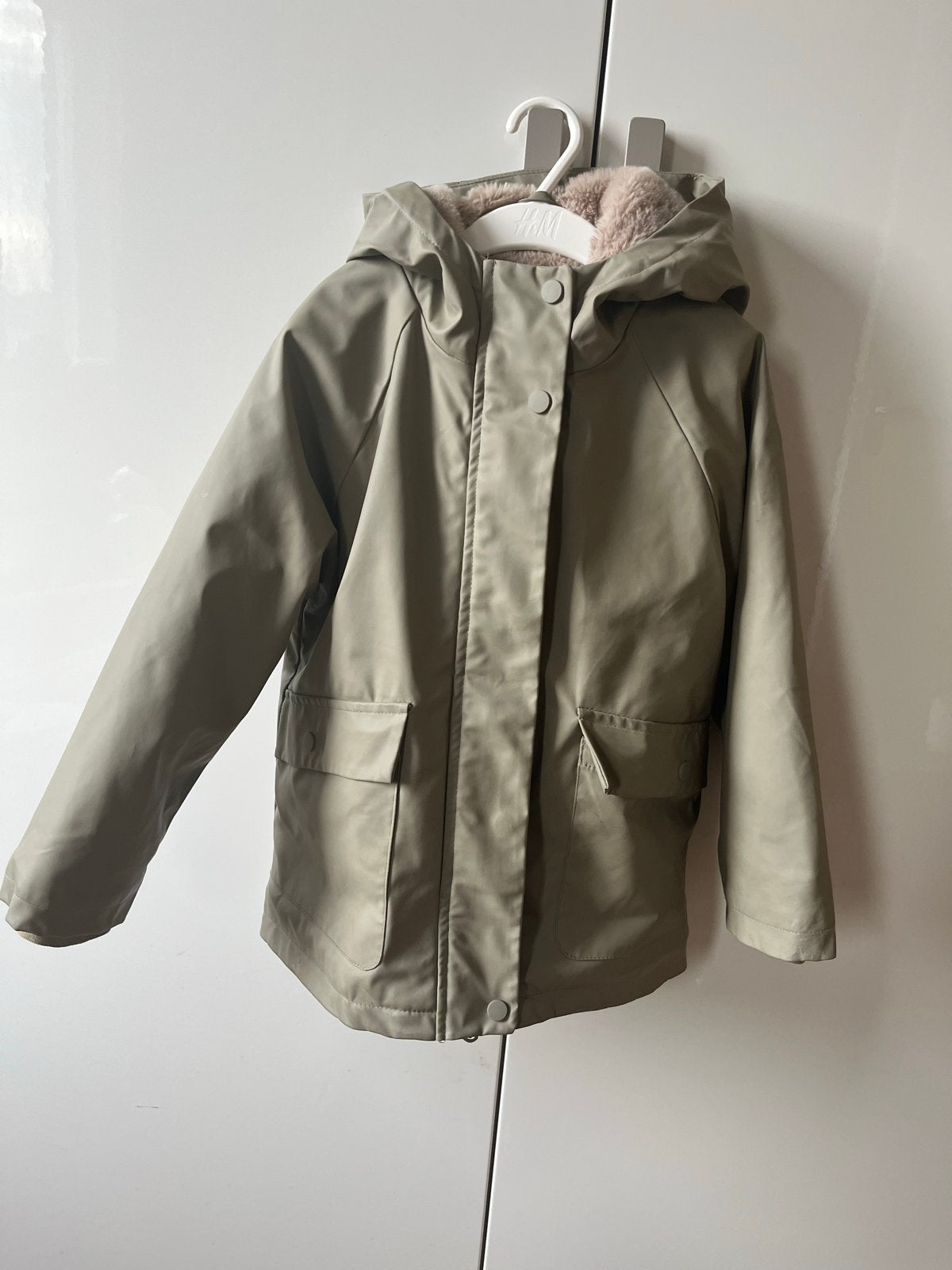 Zara Kinderjas - Groen met teddy voering (maat 116), Ophalen of Verzenden, Gebruikt, Jongen of Meisje, Jas