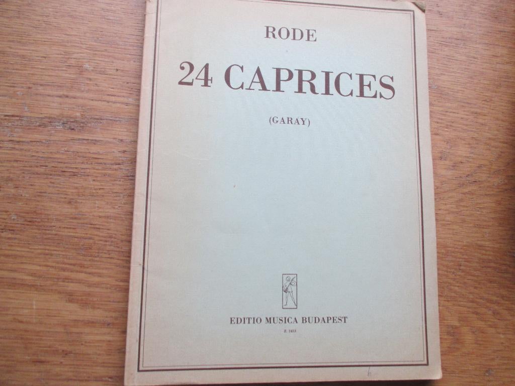 RODE - 24 CAPRICES - VOOR VIOOL, Gebruikt, Klassiek, Les of Cursus, Ophalen of Verzenden