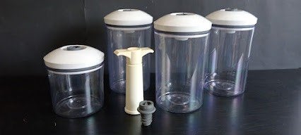 Set van 3 VacuVin bewaarbussen, Huis en Inrichting, Keuken | Keukenbenodigdheden, Voorraadpot, Ophalen of Verzenden, Zo goed als nieuw
