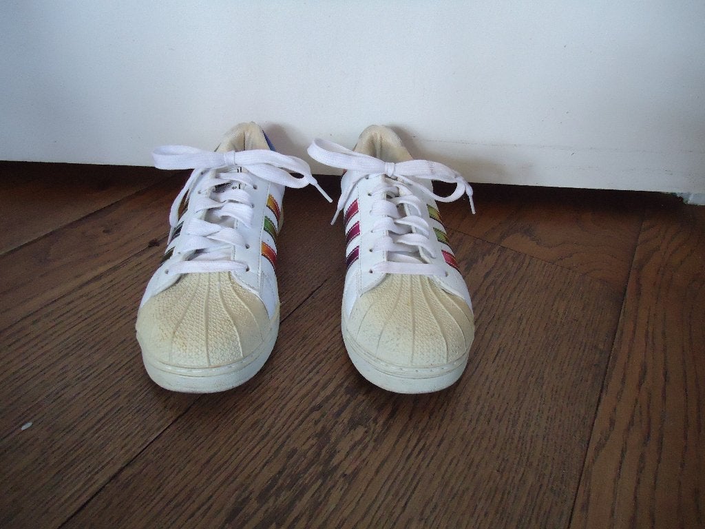 z.g.a.n. witte “Superstar” Adidas sneakers maat 38, Adidas, Wit, Ophalen of Verzenden, Sneakers of Gympen