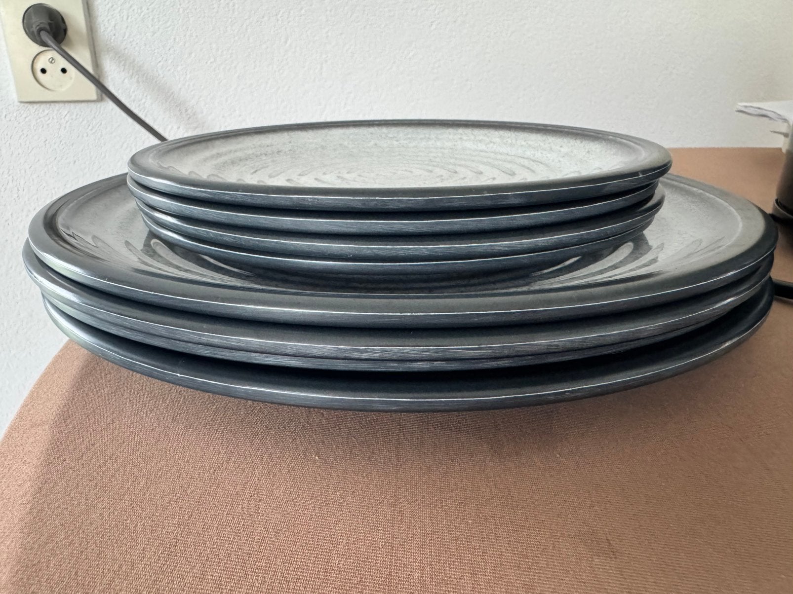Camping bordjes 4 grote 4 kleine, Ophalen, Gebruikt, Overige materialen