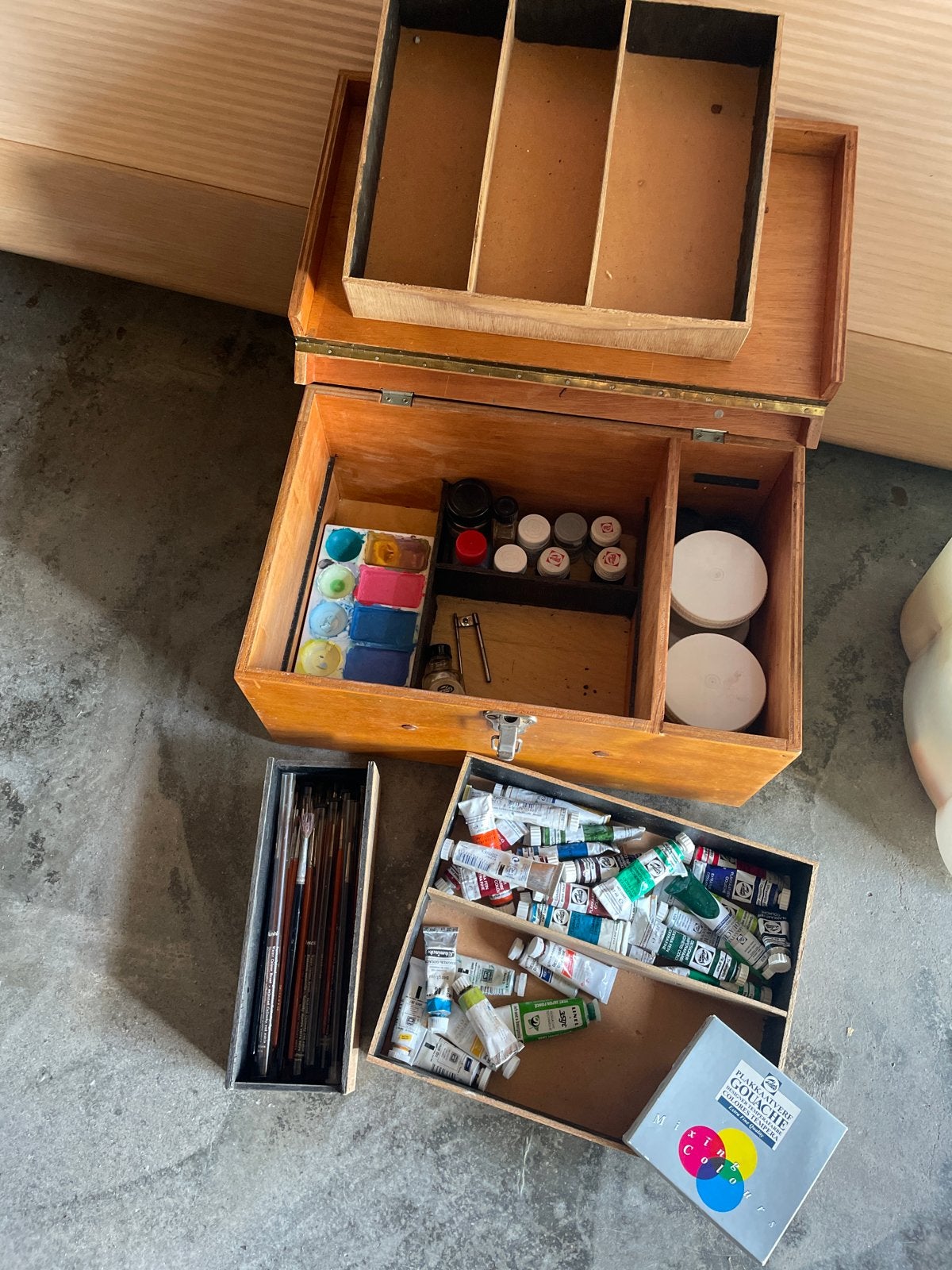 Kist met schilderspullen, Ophalen, Gebruikt, Overige typen