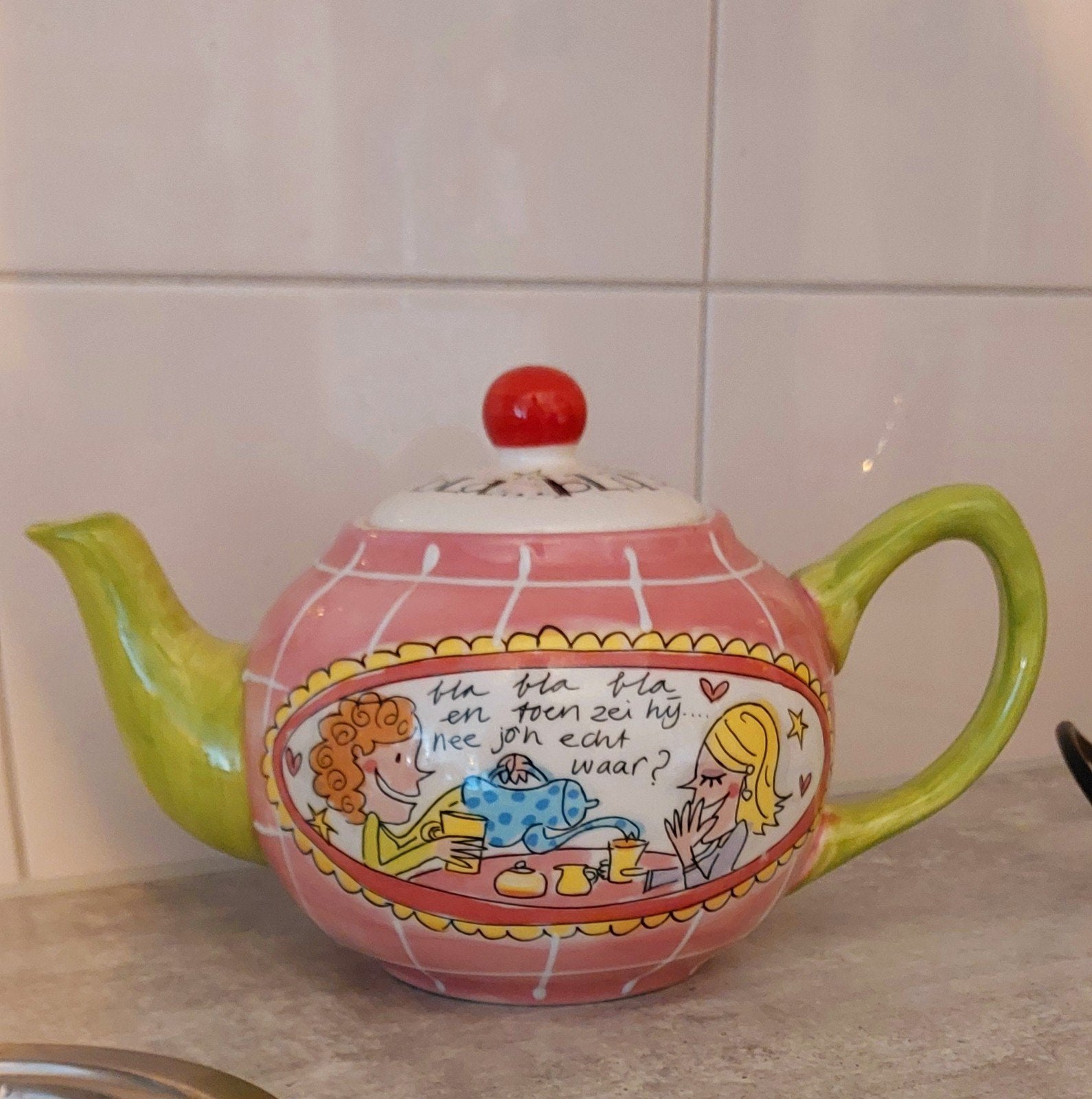 Blond Amsterdam Theepot, Huis en Inrichting, Ophalen of Verzenden, Zo goed als nieuw, Theepot, Aardewerk