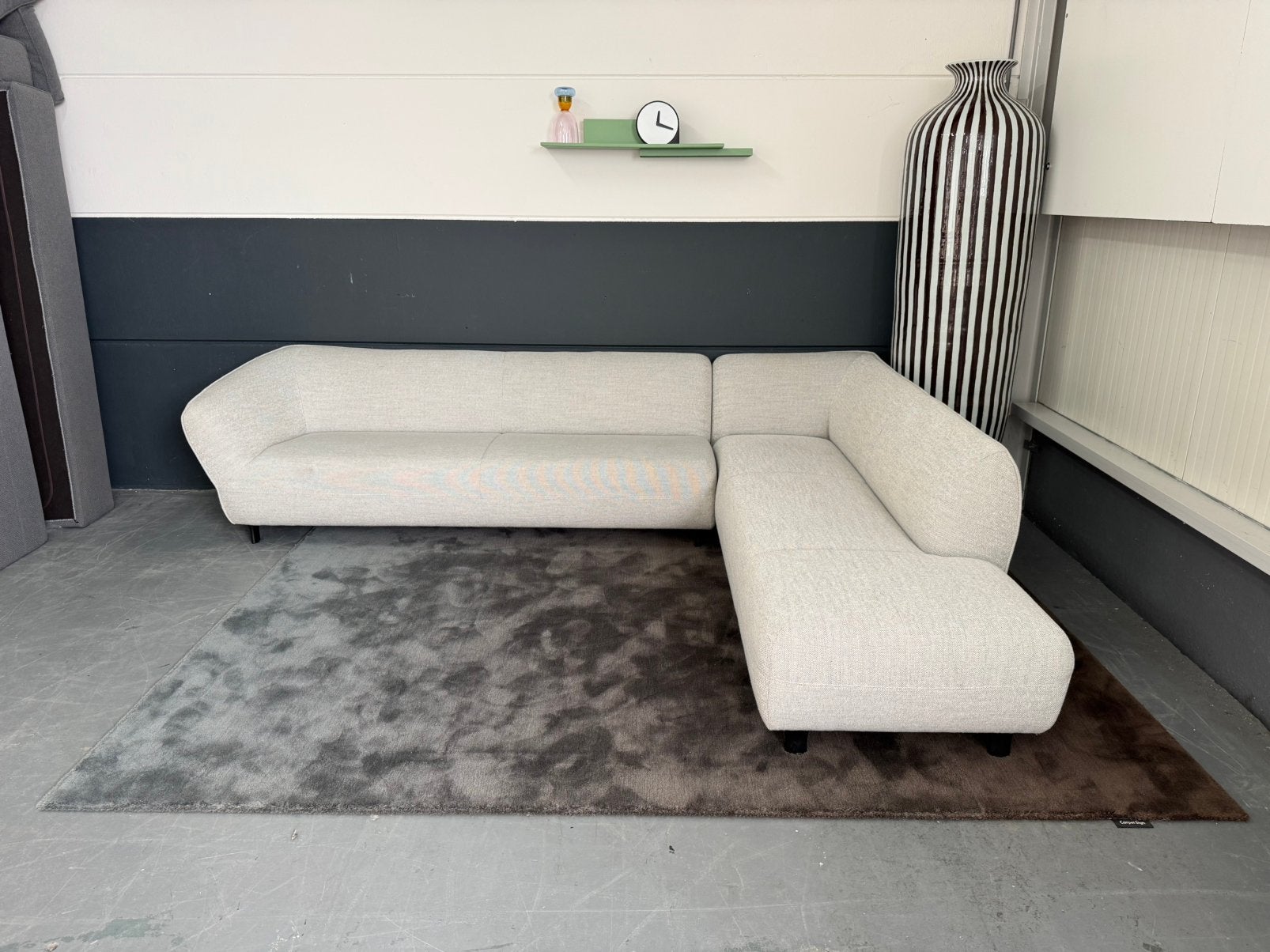 Nieuwstaat Pode Turia hoekbank | Fresco 722 Pearl, Ophalen, Hoekbank, 300 cm of meer, Zo goed als nieuw