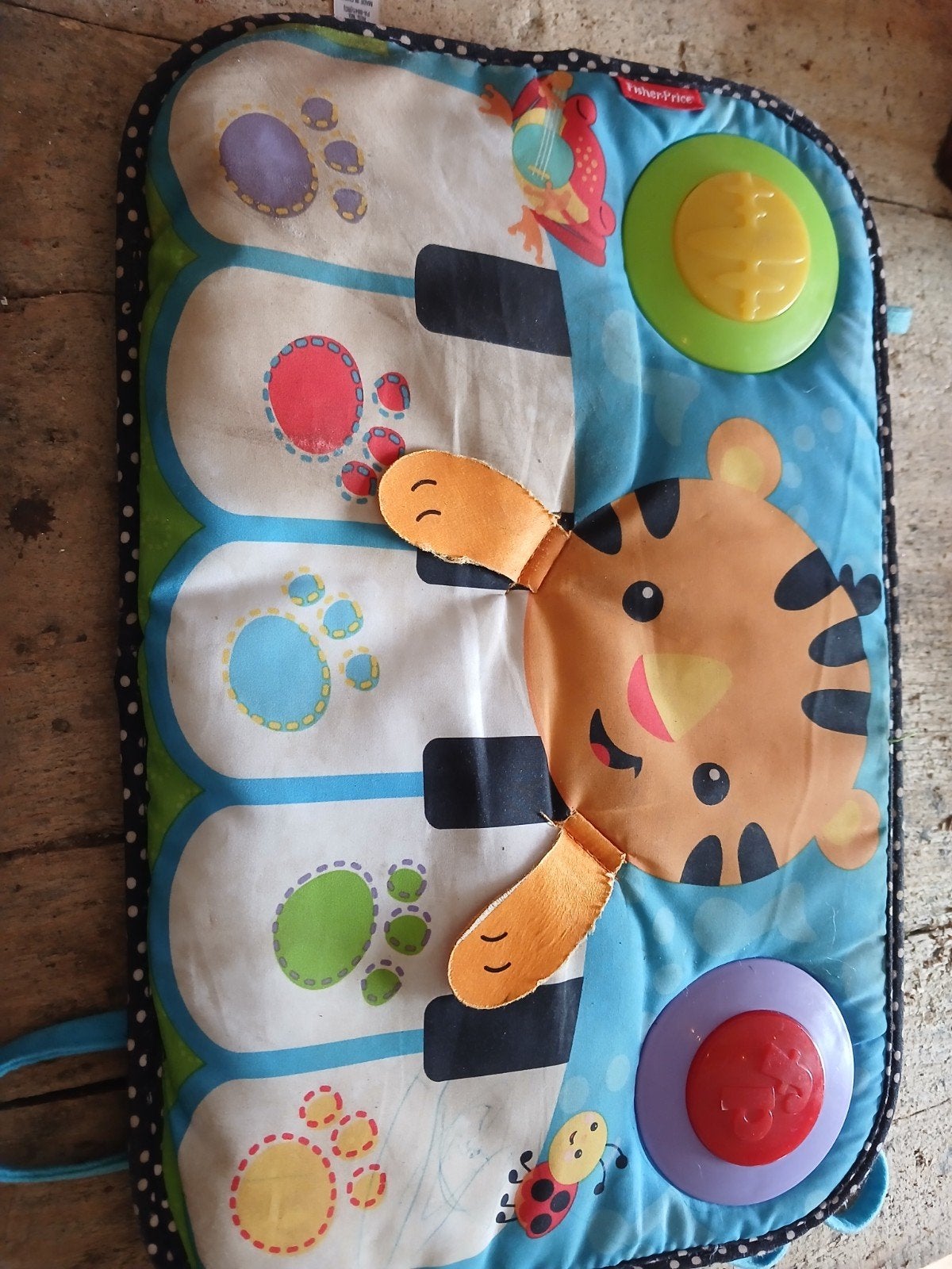 Fisher-Price Speelkleed met Piano en Tijger, Ophalen of Verzenden, Gebruikt, Speelkleed, Met geluid