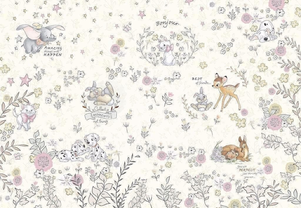 Disney Classics Dieren Behang - 368x254 - Gratis Verzending, Verzenden, Papierbehang, 5 tot 10 m², Komar