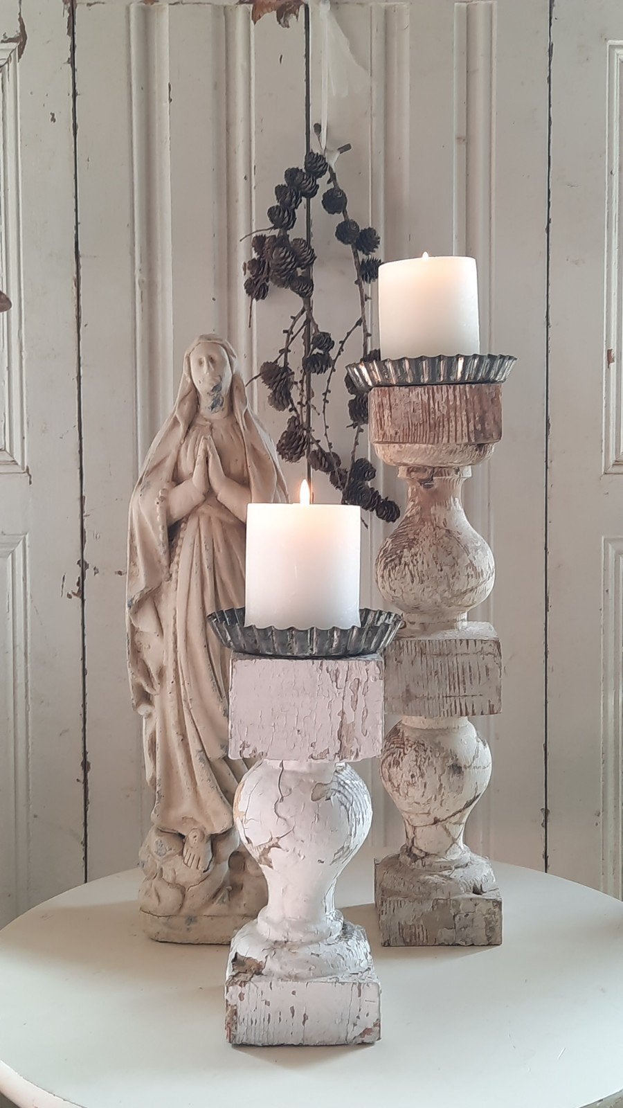 baluster kandelaar (nuzzelspul), Ophalen of Verzenden