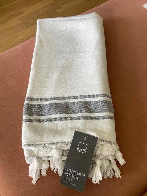 Leeff Hamam towel omslagdoek handdoek hamamdoek katoen wit, Ophalen, Handdoek, Zo goed als nieuw, Wit