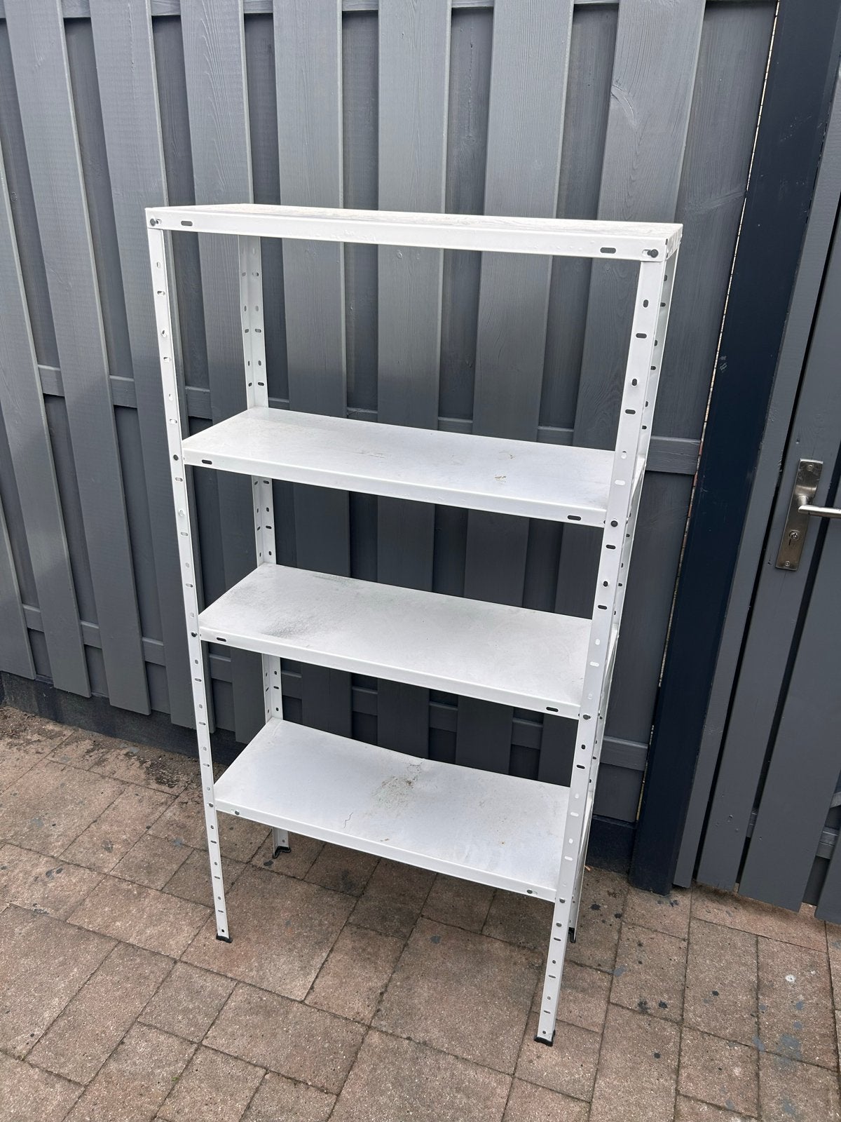 Stevige metalen opbergrek stelling 75 x 30 x 151 cm, Ophalen, Gebruikt