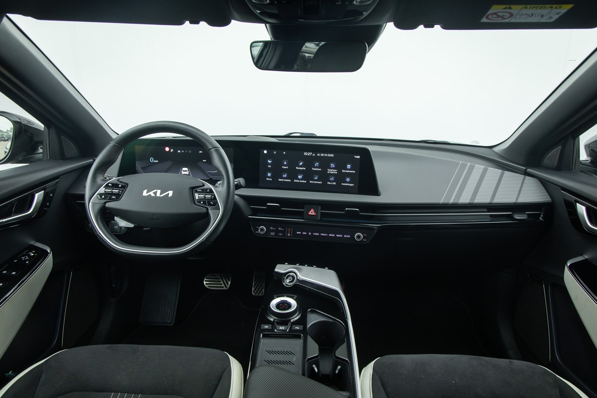 Kia Ev6 GT-Line 77.4 kWh Soh100% NLAuto | Panoramadak | memo, 1885 kg, 304 pk, Zwart, Origineel Nederlands