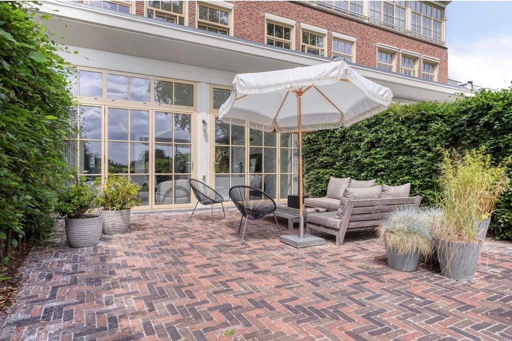 Rvs tuinmeubels set, Ophalen, Gebruikt