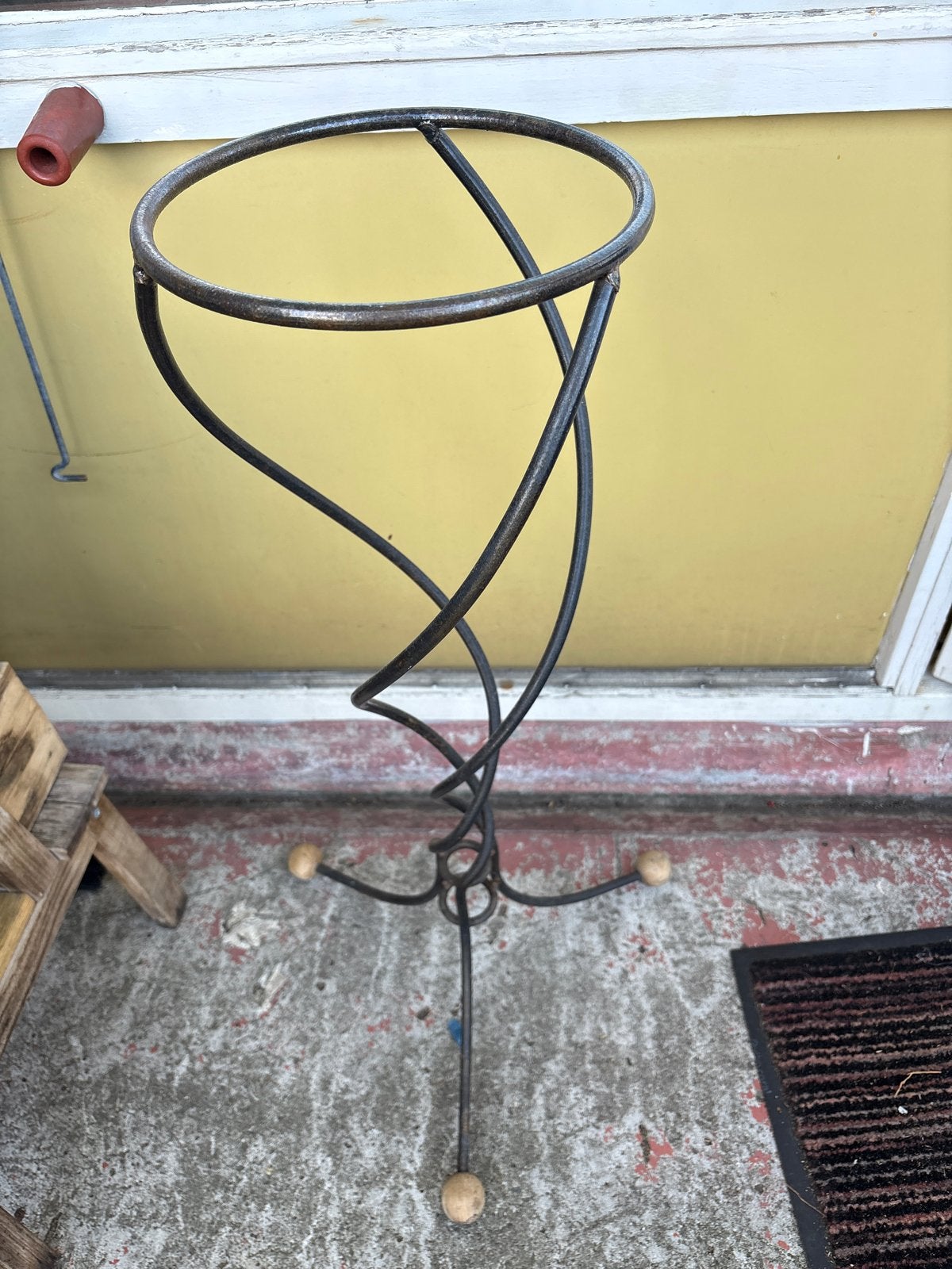 Metalen plantenstandaard, 90 cm hoog, Ophalen, Gebruikt, Minder dan 60 cm, Rond