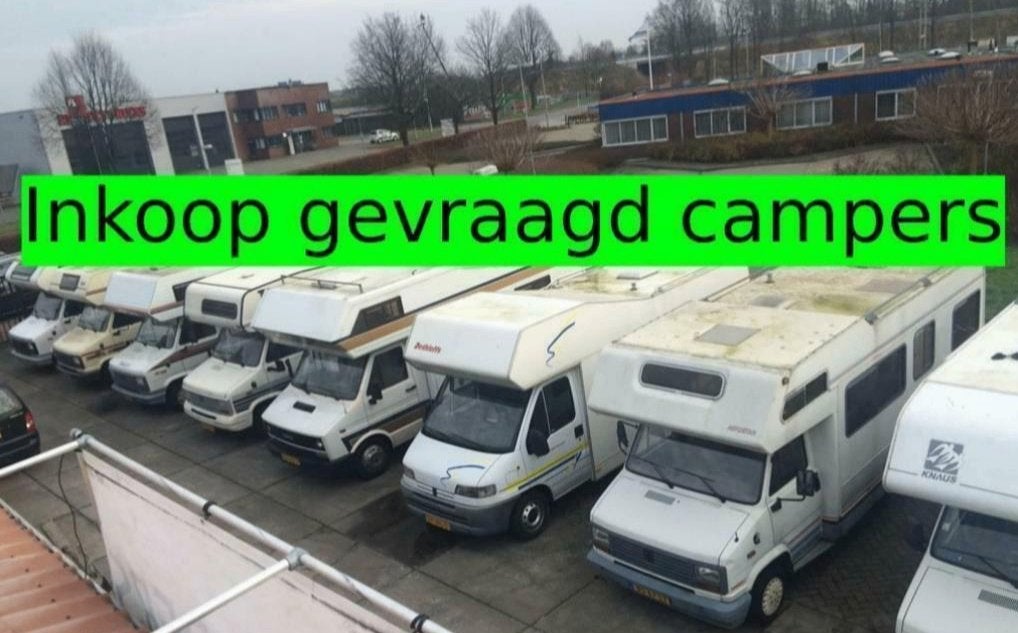 Camper Inkoop Schade geen Apk etc Geen bezwaar! Snel, Overige brandstoffen, Particulier, Half-integraal, Tot en met 4