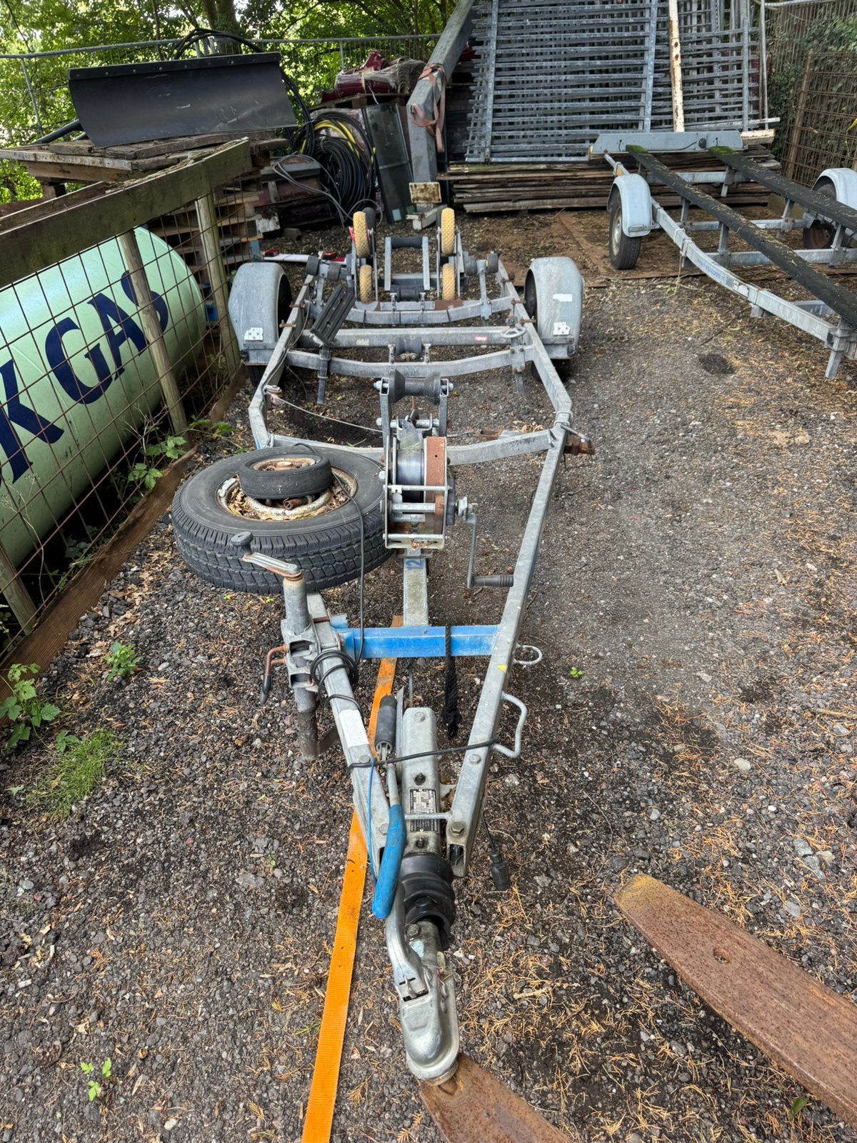 Haslbeck bootrailer geremd 850kg centreerset, Watersport en Boten, Boottrailers, Ophalen of Verzenden, Zo goed als nieuw, Minder dan 6 meter