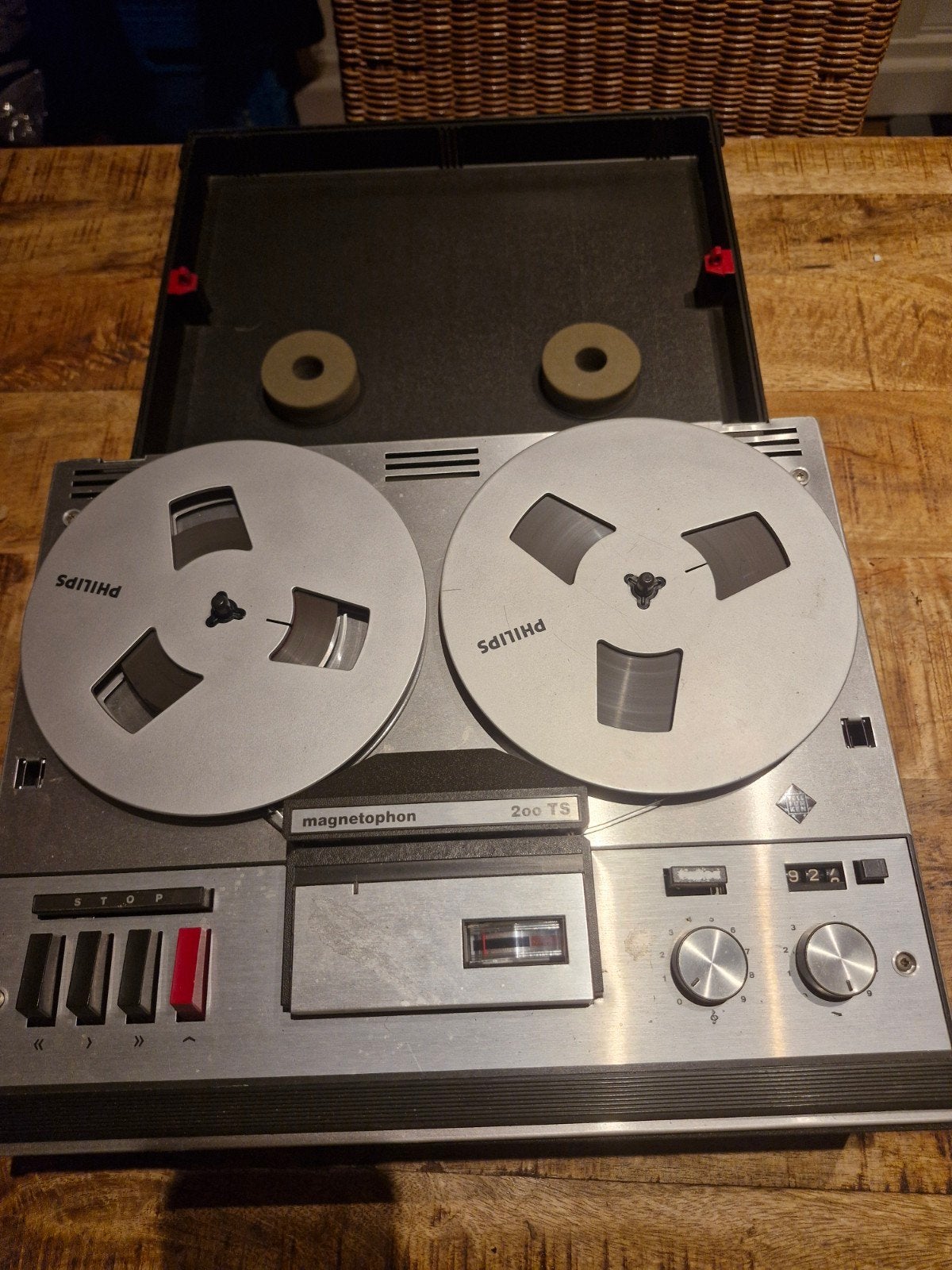 Telefunken Magnetophon 200 TS Bandrecorder met banden, Ophalen of Verzenden, Bandrecorder, Met banden