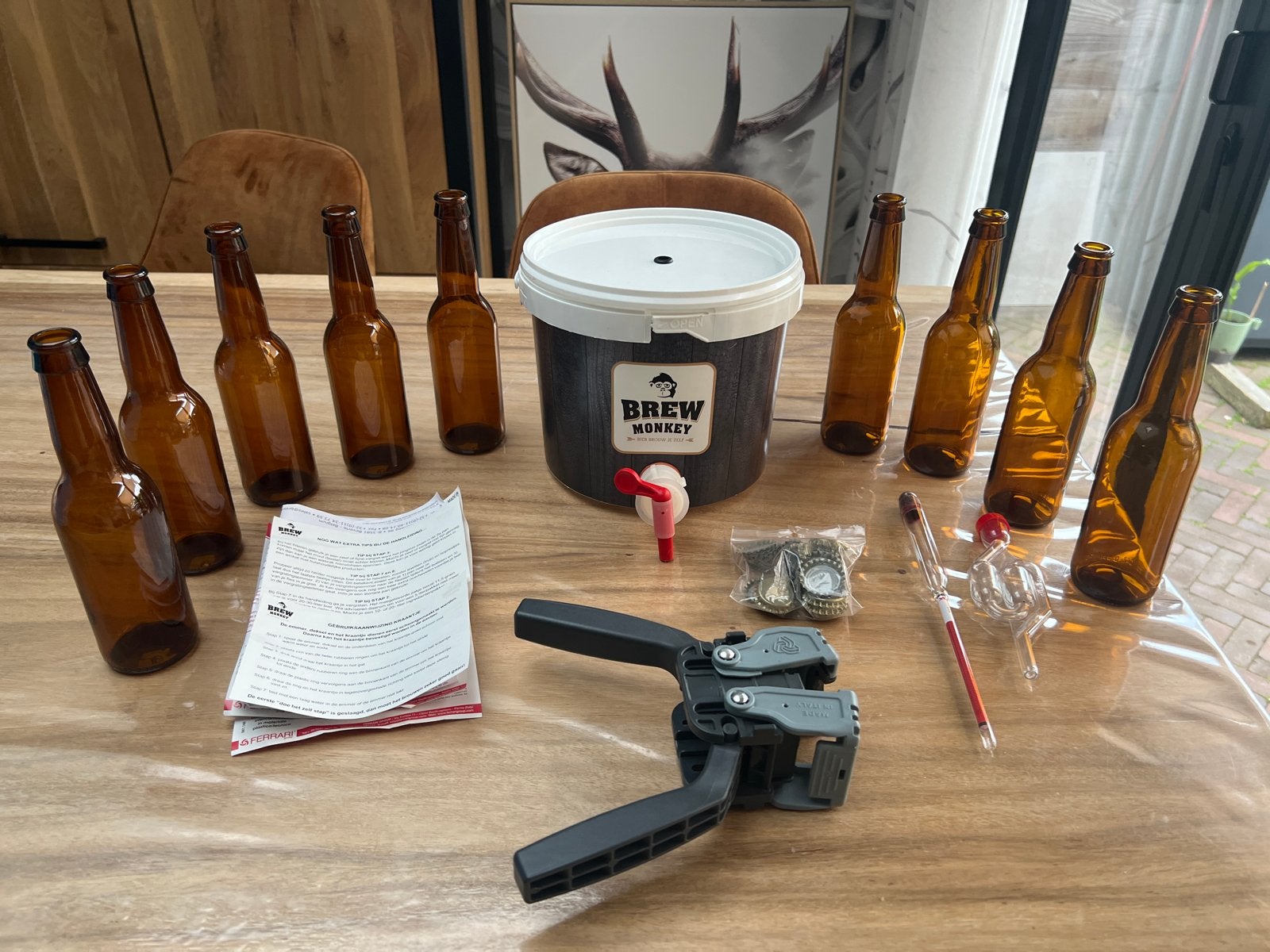 Brouwkit voor thuisbrouwen - Brew Monkey, Ophalen of Verzenden, Gebruikt