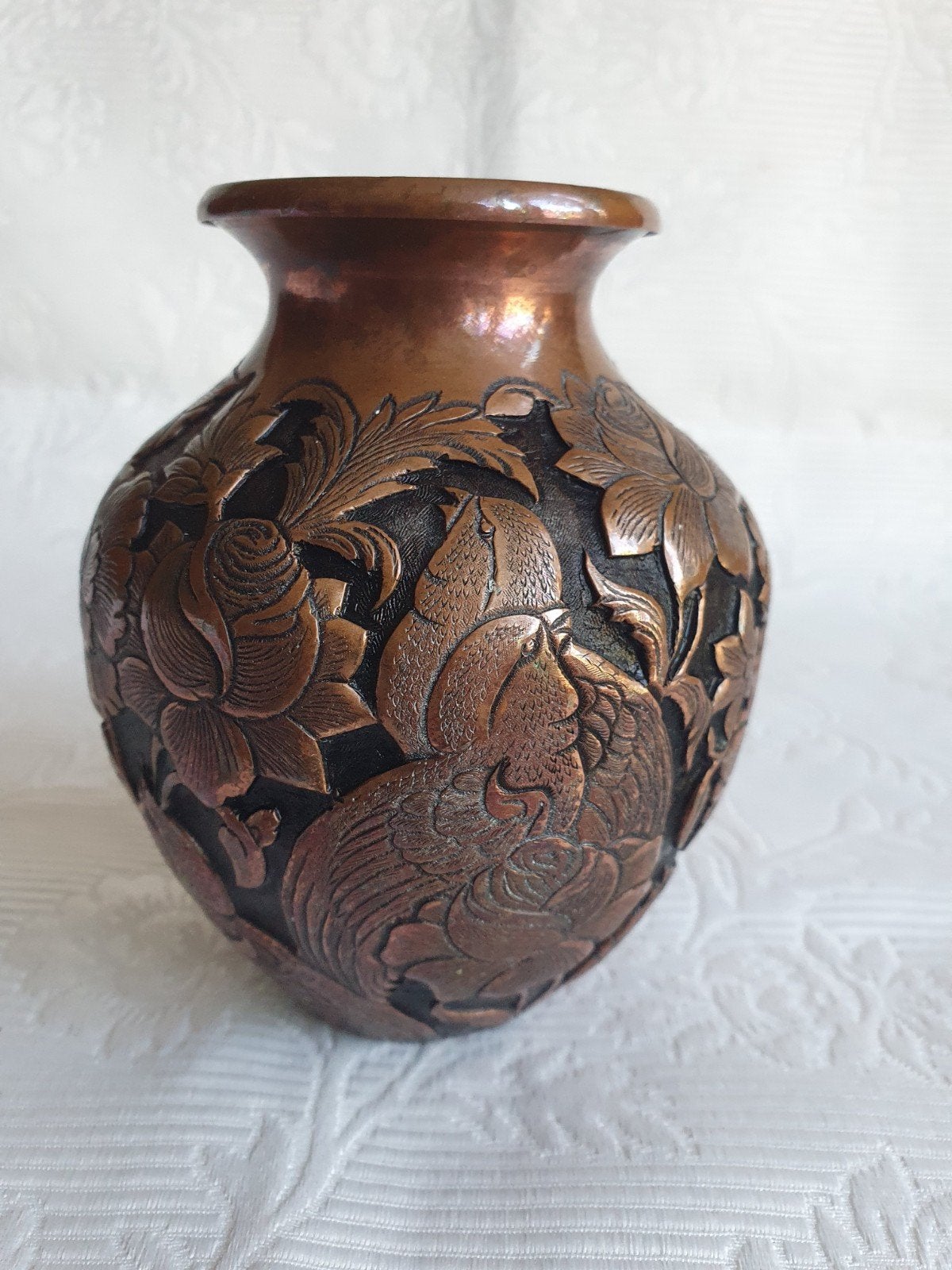 Koperen potje Japan / Persia ?, Antiek en Kunst, Ophalen of Verzenden