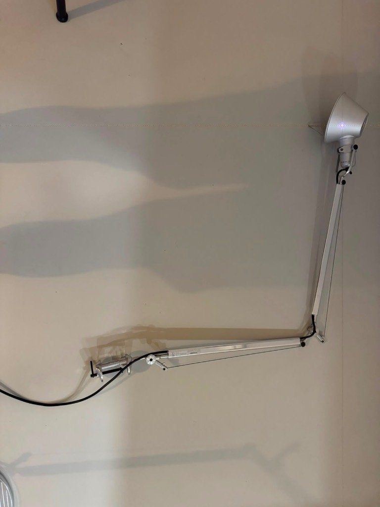 Artemide Tolomeo Tavolo met tafel/bureauklem, Overige merken, E27 (groot), Zo goed als nieuw, Zilver