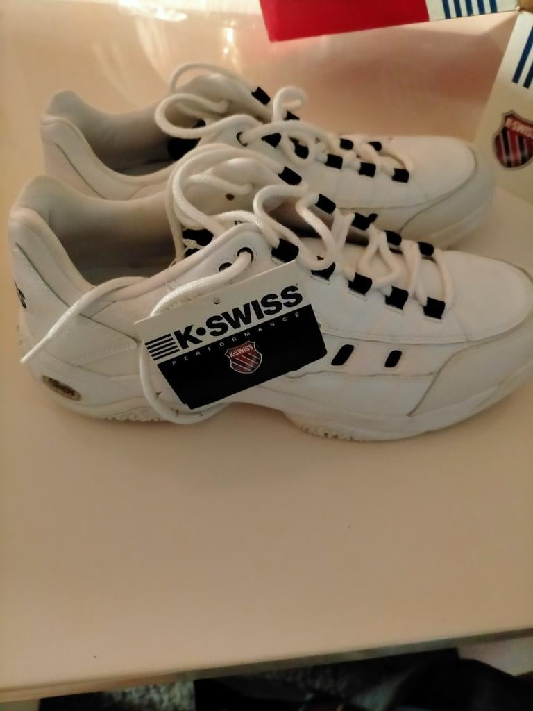 Nieuwe K-Swiss sneakers, maat 45, wit, Verzenden, Wit, Sneakers of Gympen, Nieuw