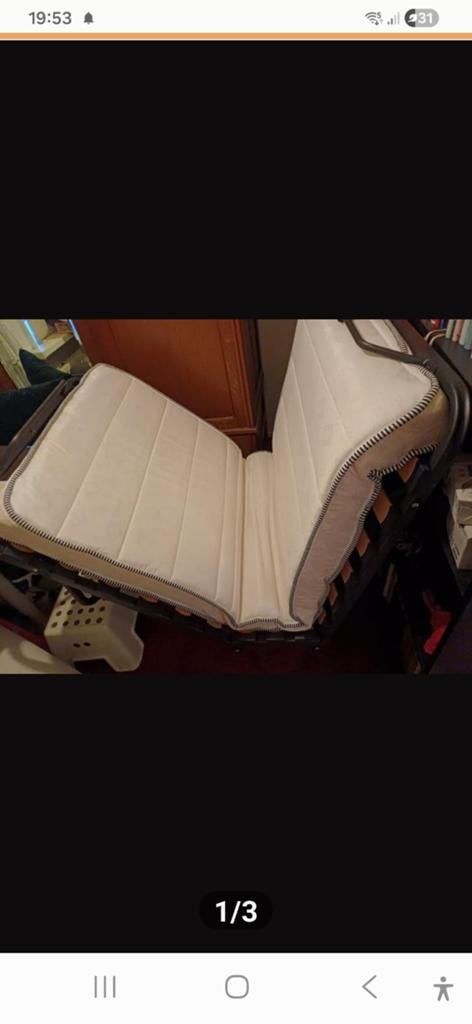 Mooi opklapbed, 90 cm, Eenpersoons, Ophalen of Verzenden, Zo goed als nieuw