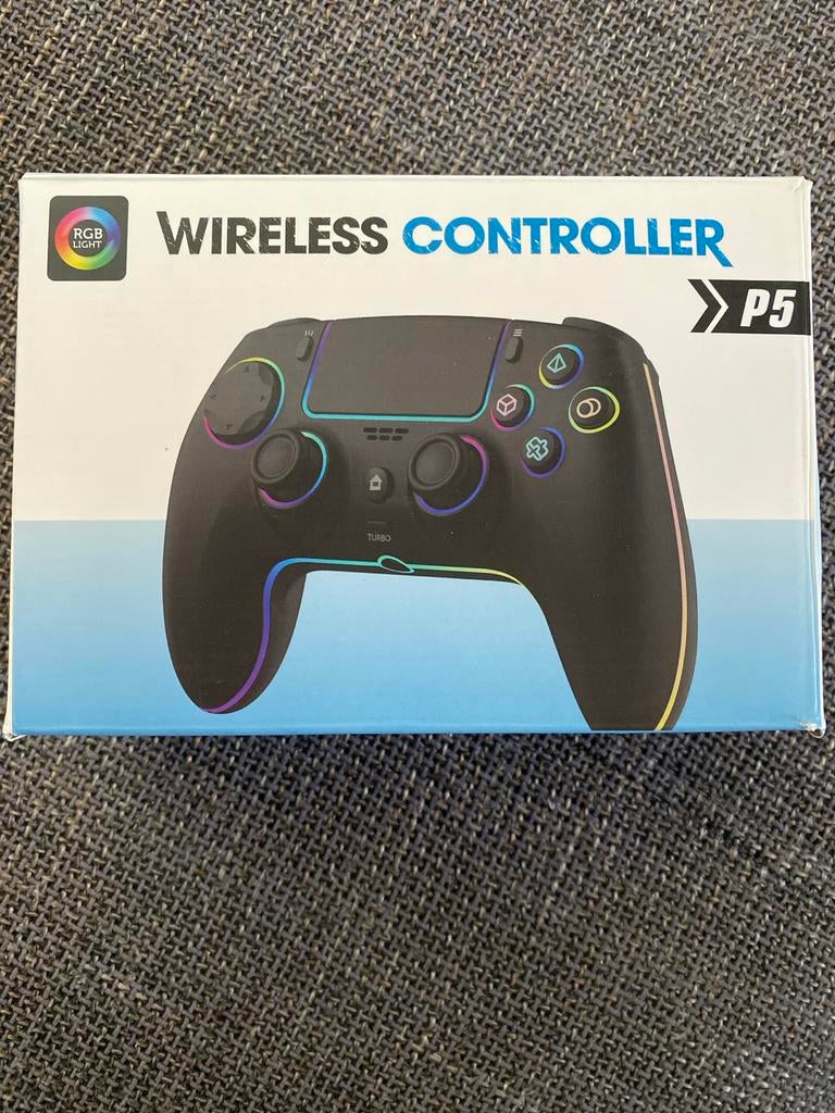 Draadloze Controller P5 met RGB Licht - Nieuw in doos, PlayStation 5, Nieuw, Ophalen of Verzenden, Controller