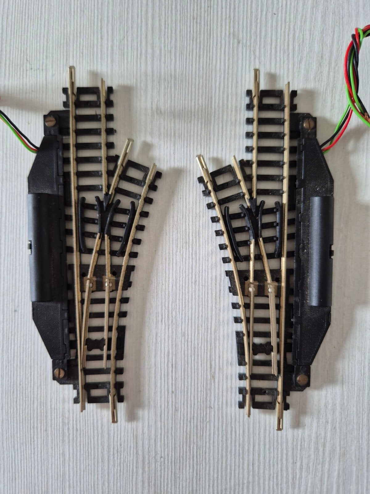 1 Paar nette Roco N-spoor elektrische wissels, Gebruikt, Gelijkstroom, Rails, Ophalen of Verzenden