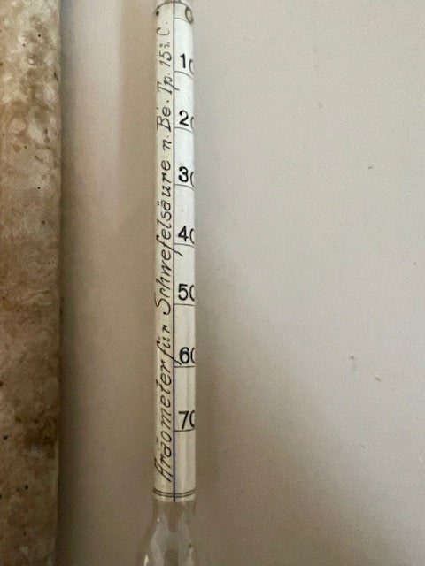 Antieke hydrometer / aerometer / Baume meter., Ophalen