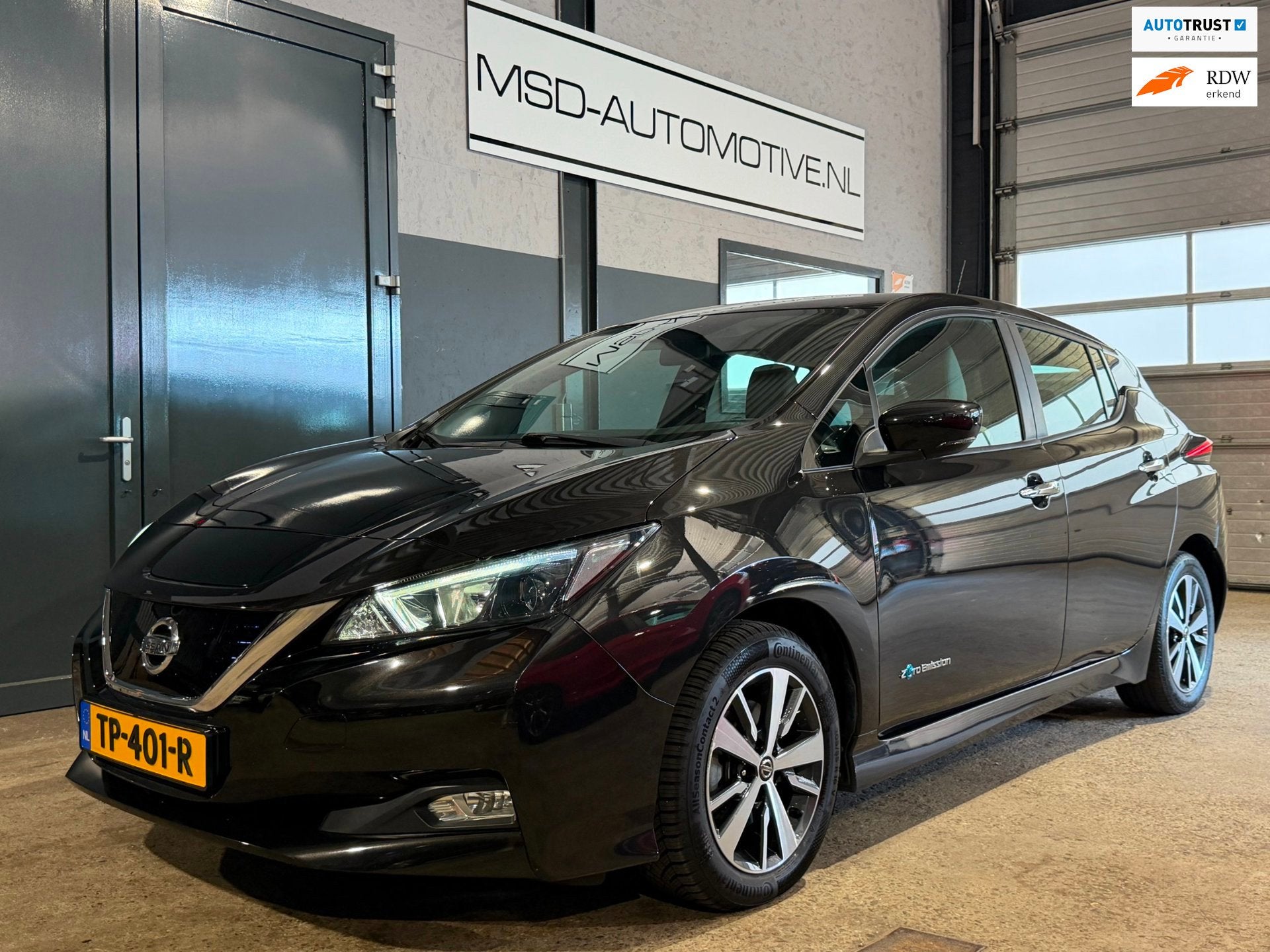 Nissan LEAF Acenta 40 kWh|SOH85.6|2e eigenaar| NL-Auto + NAP, Auto's, Stoelverwarming, Gebruikt, 150 pk, Zwart