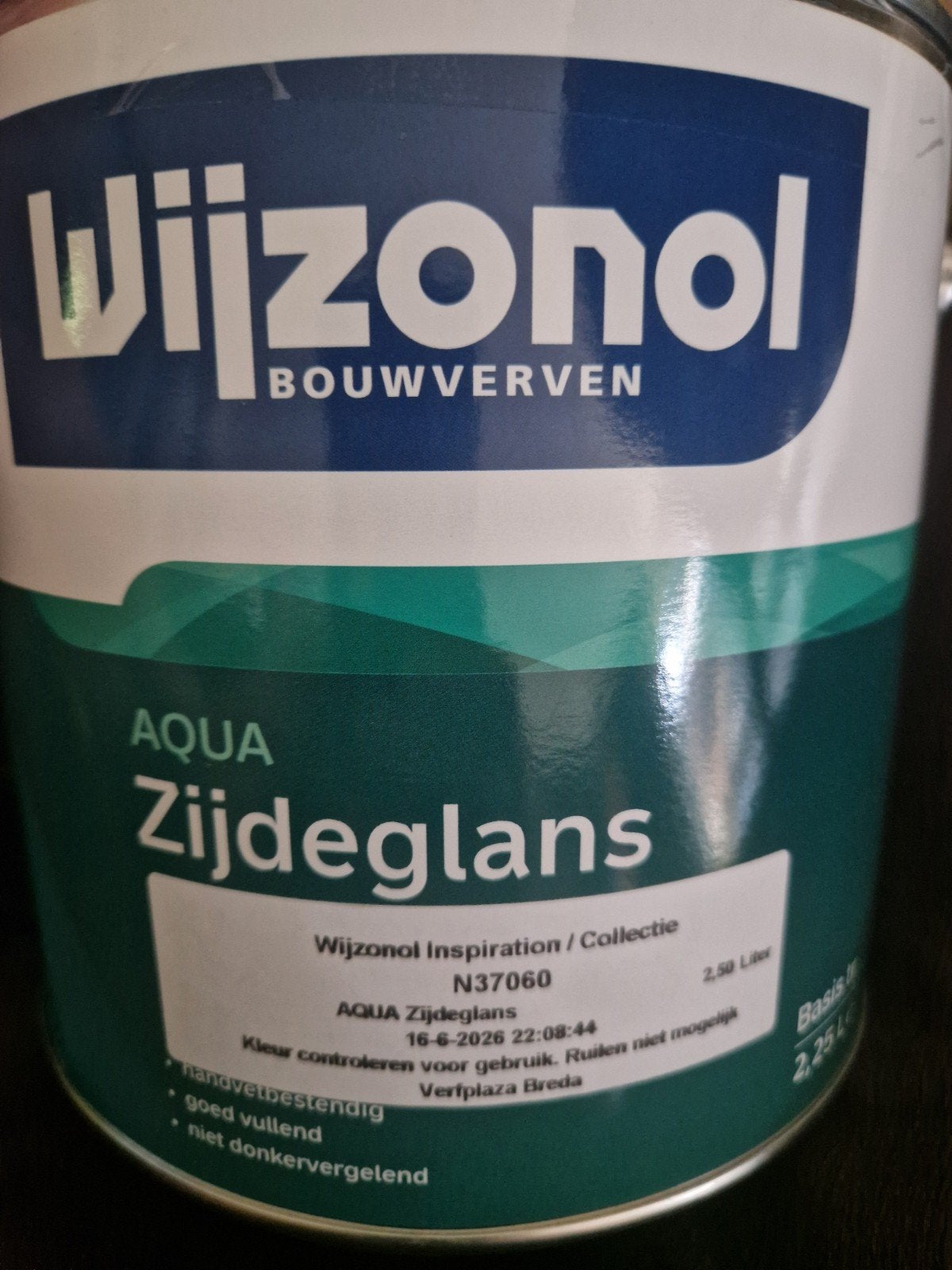 Wijzonol aqua zijdeglans N37060 2,5 liter, Minder dan 5 liter, Ophalen of Verzenden, Nieuw, Lak