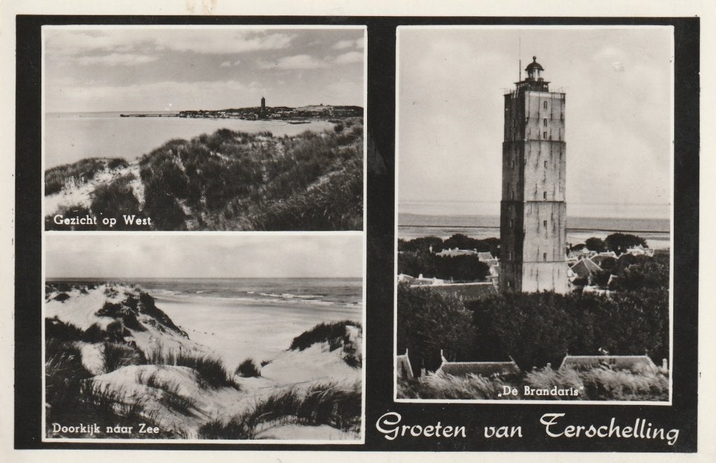 TERSCHELLING West Duin Brandaris Groeten, Verzenden, 1960 tot 1980, Ongelopen, Waddeneilanden