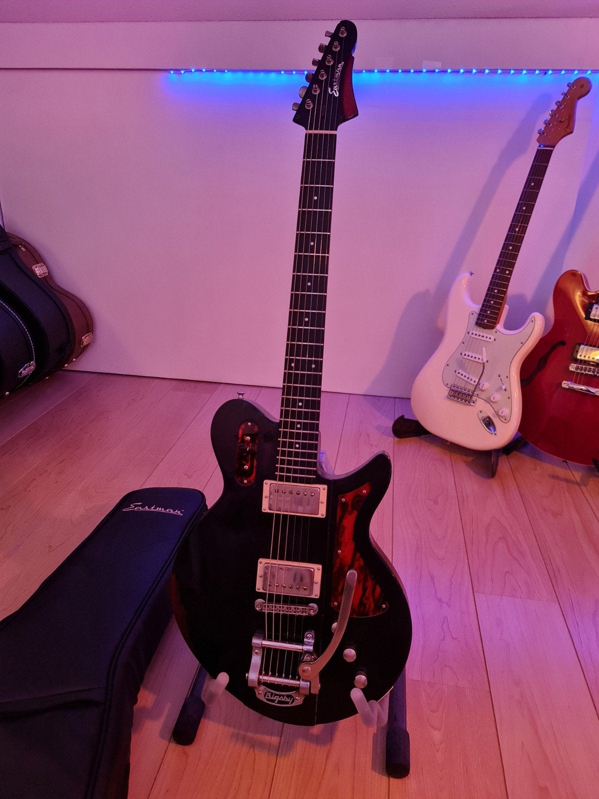 Eastman SB59/V-SB Solid Body Gitaar met Bigsby, Ophalen, Zo goed als nieuw, Solid body, Overige merken