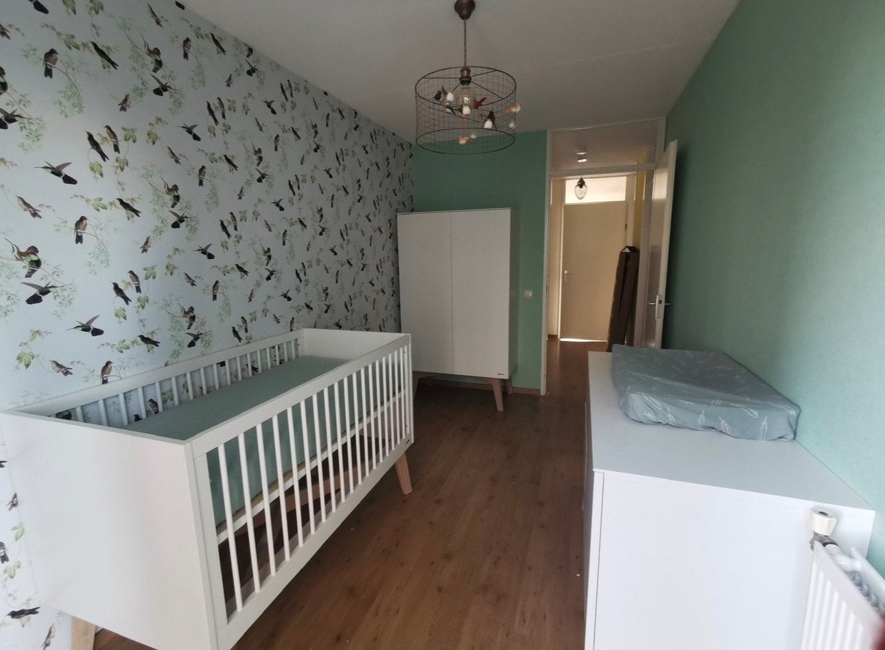 Kidsmill sixties babykamer oatmeal / eiken, Ophalen, Zo goed als nieuw, Jongetje of Meisje