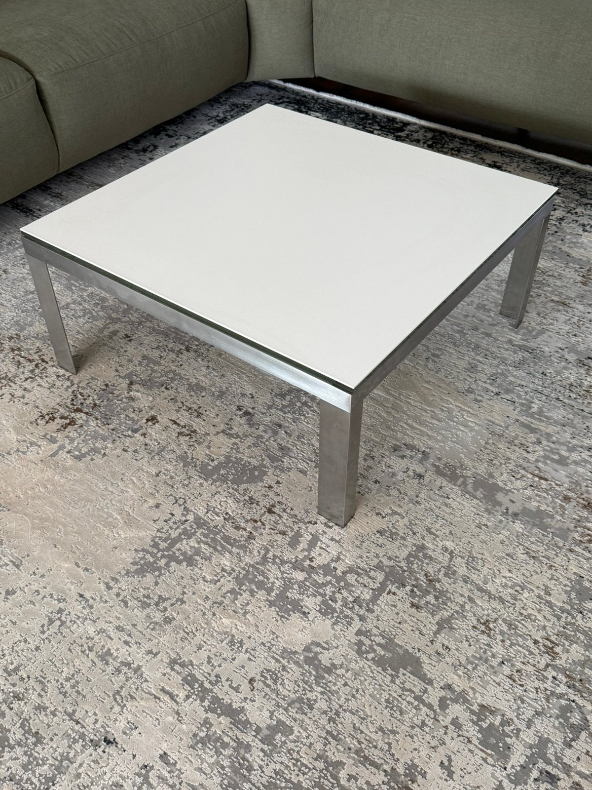 Salontafel Metaform 80x80 cm - keramiek tafelblad, Huis en Inrichting, Ophalen, 50 tot 100 cm, Overige materialen, Vierkant
