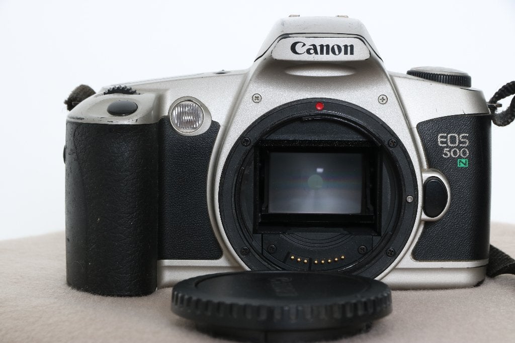 Canon EOS 500N (35mm film), Audio, Tv en Foto, Fotocamera's Analoog, Gebruikt, Spiegelreflex, Canon, Ophalen of Verzenden