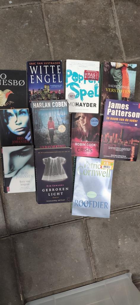 25 boeken Thrillers, Vanaf 16 jaar, Ophalen, Zo goed als nieuw