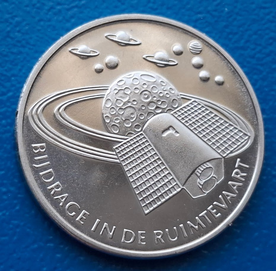 1 ECU  Bijdrage in de ruimtevaart, Wubbo Ockels - 1999, Postzegels en Munten, Verzenden, Overige materialen, Nederland