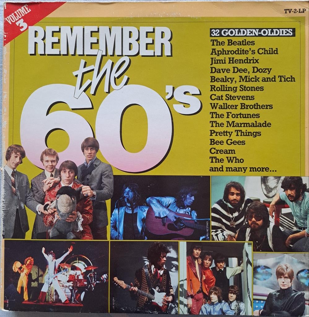 LP 2x Vinyl: Remember the 60's., Inclusief binnenhoes, Ophalen of Verzenden, Gebruikt, 12 inch