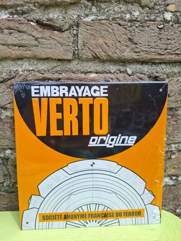 Reclamebord Verto (merk auto-onderdelen) met bijhorend boekj, Ophalen of Verzenden, Nieuw, Auto's