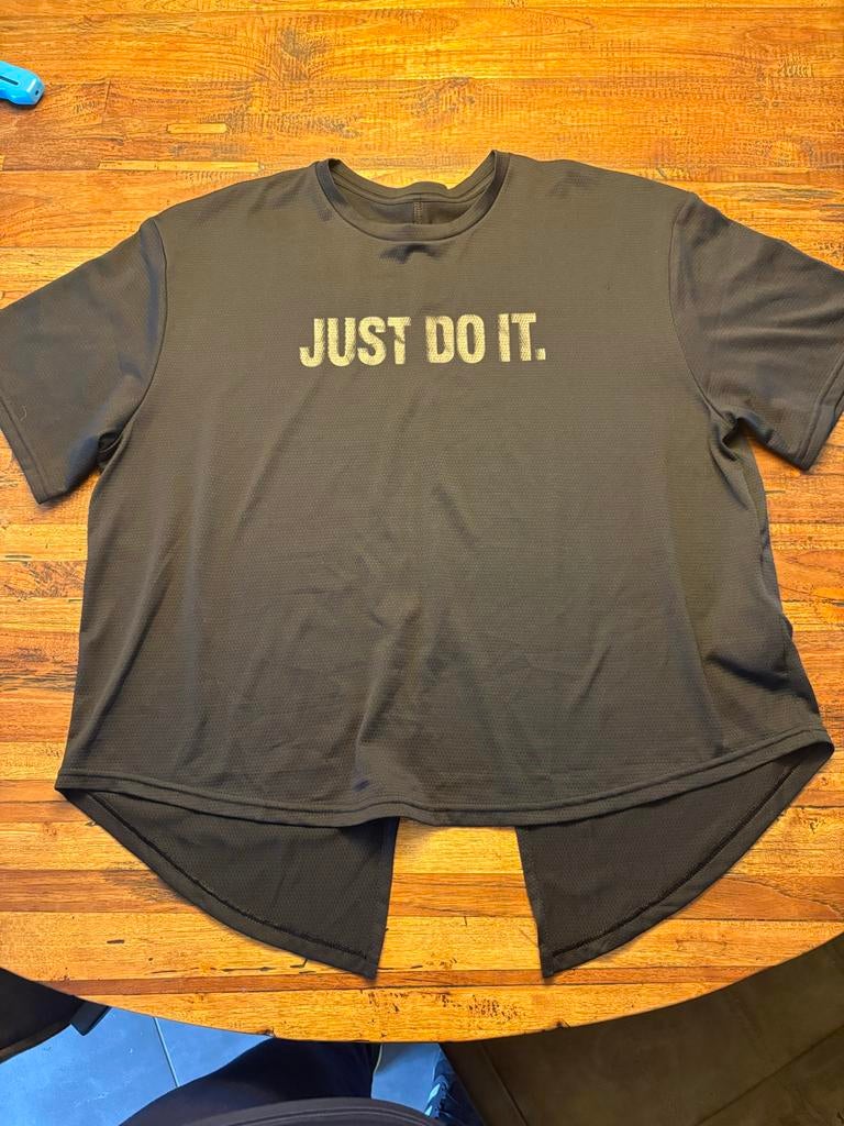 Nike Dri-Fit 'Just Do It' Sportshirt - Maat M, Maat 38/40 (M), Zwart, Ophalen of Verzenden, Ossenkamppad 25