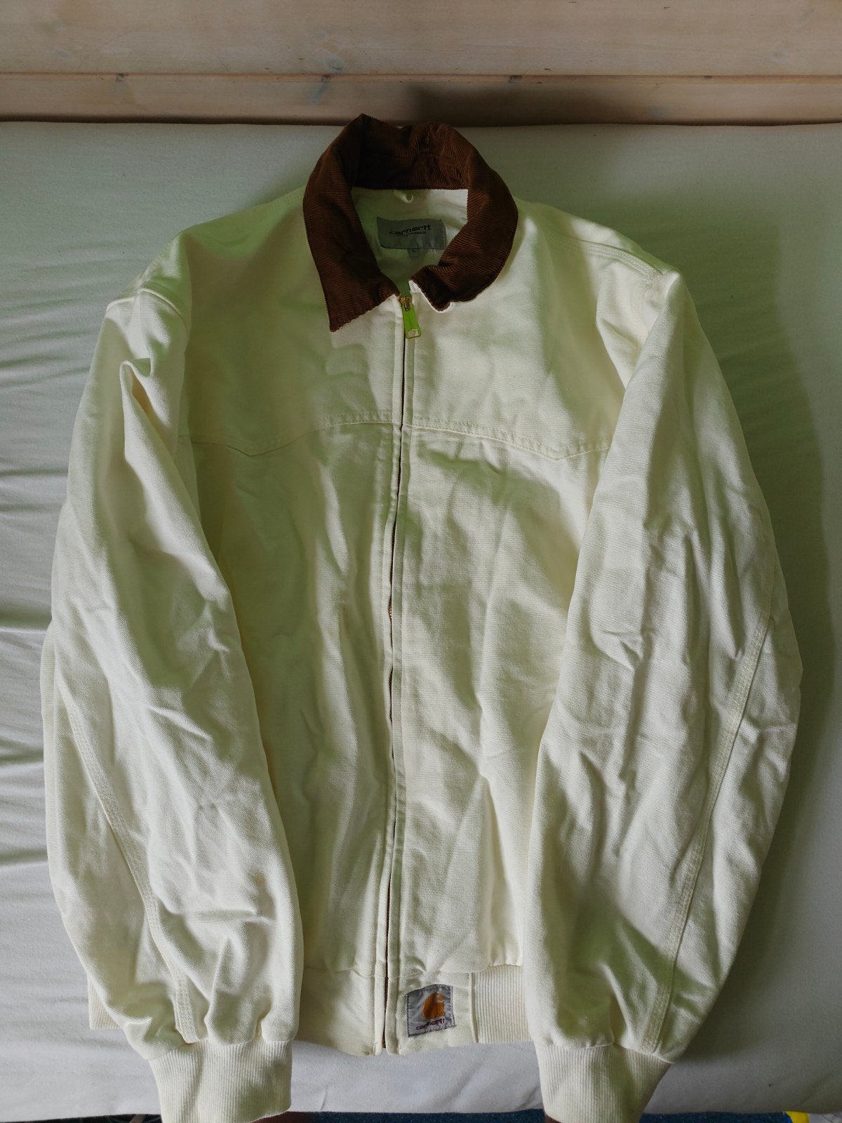 Carhartt Work in Progress Santa Fe Jacket - Crème, Beige, Maat 42/44 (L), Ophalen of Verzenden, Carhartt